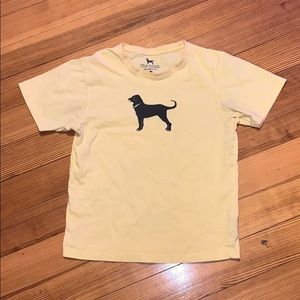 yellow black dog shirt